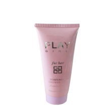 D45mm pink plastic packaging tube with screw cap